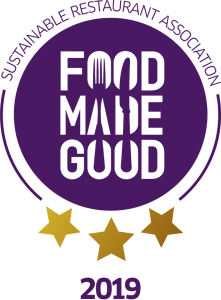 Sustainable Restaurant Association Food made Good Award Winner 2019