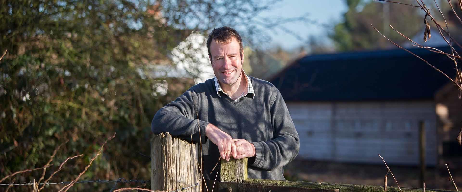 Stuart Roberts of Hammonds End Farm